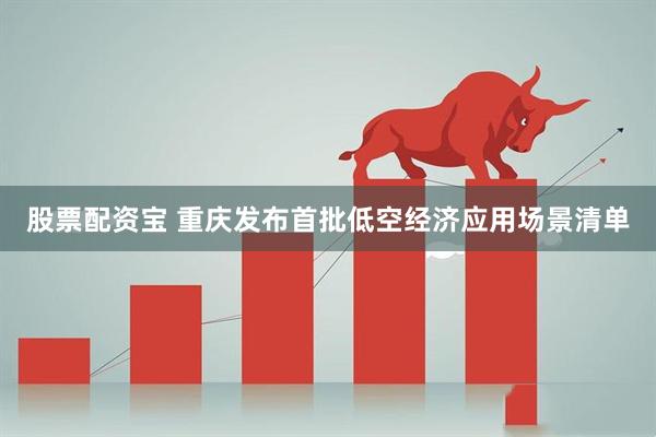 股票配资宝 重庆发布首批低空经济应用场景清单
